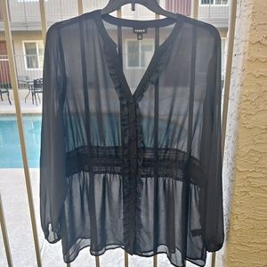 Sheer loveliness blouse
